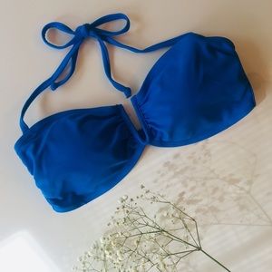 Mix & Match “DORIE BLUE” V-Bandeau Bikini Top
